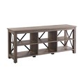 Hudson & Canal Henn & Hart TV0397 Sawyer Gray Oak TV Stand - 24 x 58 x 15.75 in. TV0397